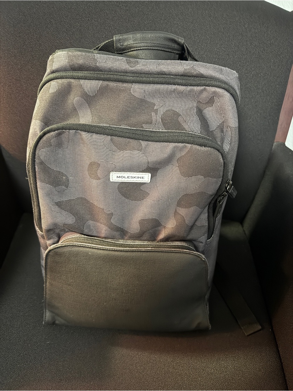 Moleskine Men's Gray Black Camo Backpack